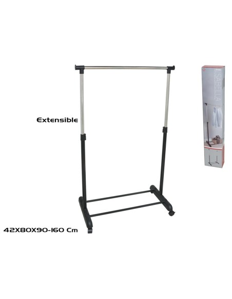 PERCHERO CON RUEDAS ISABELLA 80X42X90 CM