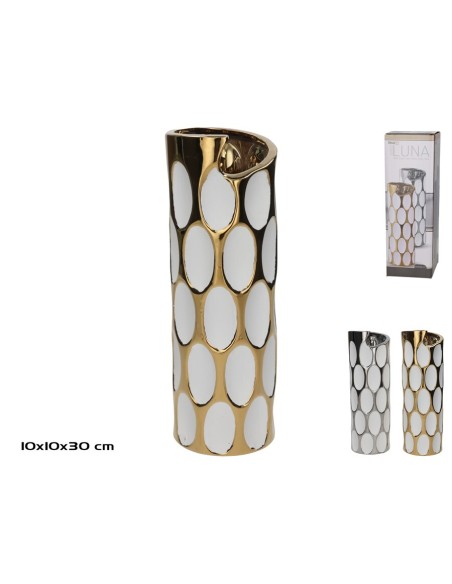 JARRON CERAMICA LUNA 10X30CM 2 SURTIDOS
