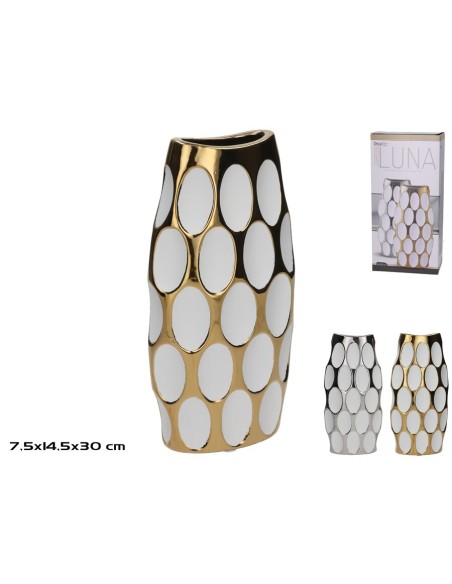 JARRON CERAMICA LUNA 14,5X7,5X30CM 2 SURTIDOS