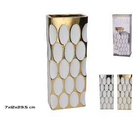 JARRON CERAMICA LUNA 12X7,5X29,5CM 2 SURTIDOS
