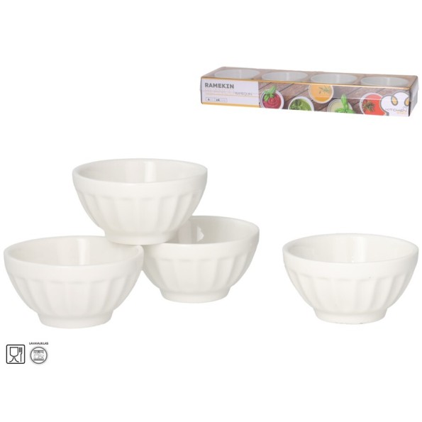 RAMEKIN X4 6 CM BLANCO