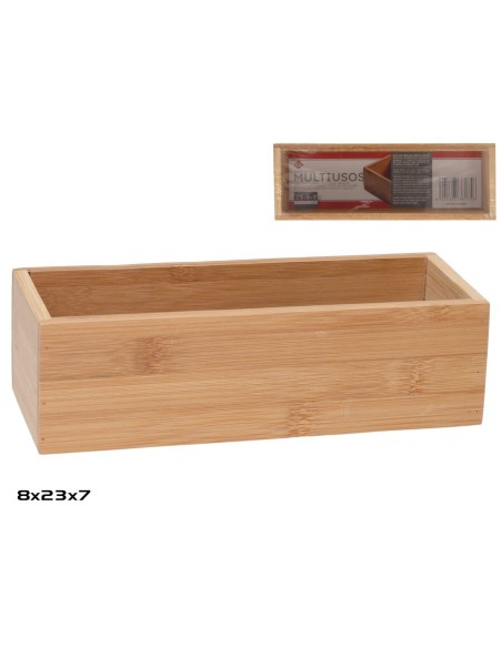 CAJA BAMBU MULTIUSOS 23X8X7 CM XXX CAJA BAMBU MULTIUSOS 23X8X7 CM XXX