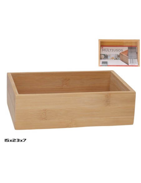 CAJA BAMBU MULTIUSOS 23X15X7 CM XXX CAJA BAMBU MULTIUSOS 23X15X7 CM XXX