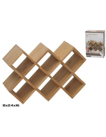ESTANTERIA ESPECIAS 8 HUECOS 24X16X8 CM ESTANTERIA ESPECIAS 8 HUECOS 24X16X8 CM