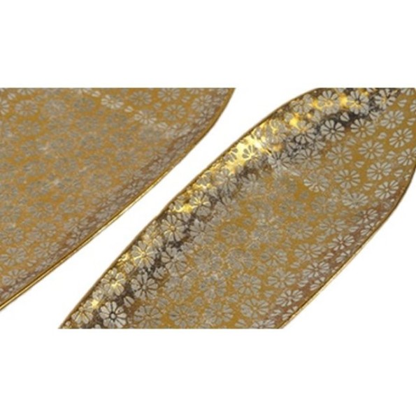 BANDEJA SET 2 METAL 59,5X20X3,5 46X13X3 HOJA
