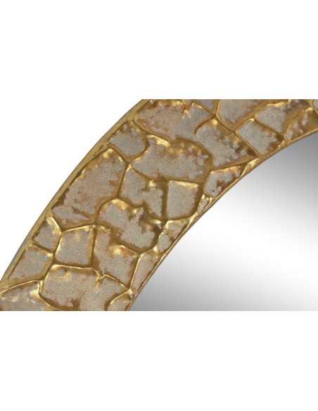 ESPEJO METAL CRISTAL 78,5X5,5X78,5 DORADO