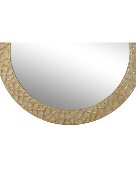 ESPEJO METAL CRISTAL 78,5X5,5X78,5 DORADO