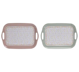 BANDEJA MELAMINA 36X26X2,5 VICHY 2 SURT.
