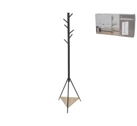 PERCHERO DE PIE METAL LUDWIG NEGRO 49,5X180 CM