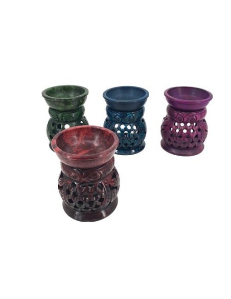 QUEMADOR ESENCIAS BUHO COLOR