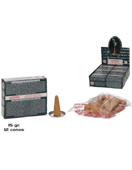 INCIENSO 15G 12 CONOS SATYA PALO SANTO