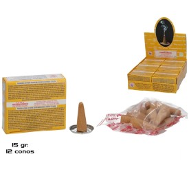 INCIENSO 15G 12 CONOS SATYA SANDAL WOOD