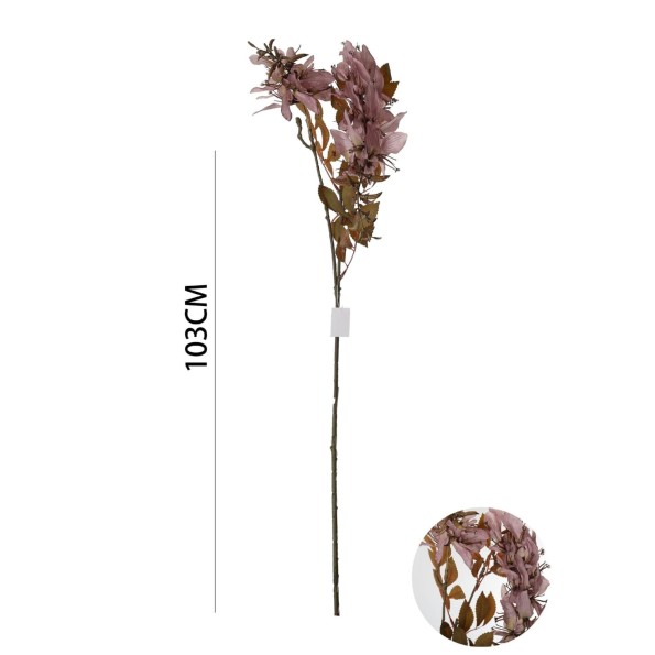 VARA FLOR ARTIFICIAL OTOÑAL LILA  130CM