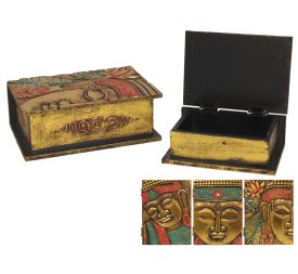 SET 2 CAJAS BUDA 20X15 CM ORO 3 STD
