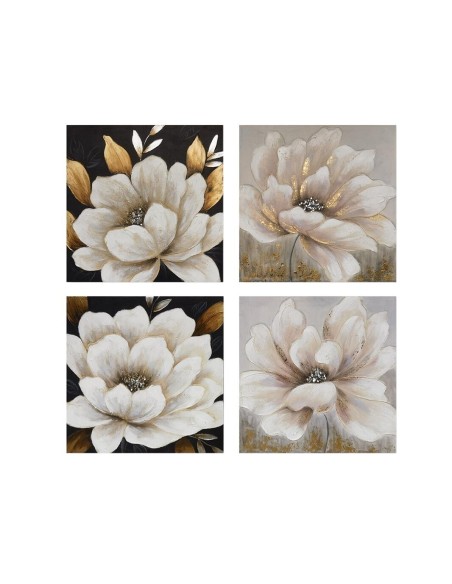 CUADRO FLOWER MARY 60X60X4CM 4 SURT.