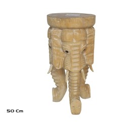 PEDESTAL ELEFANTE 50 CM BLANCO