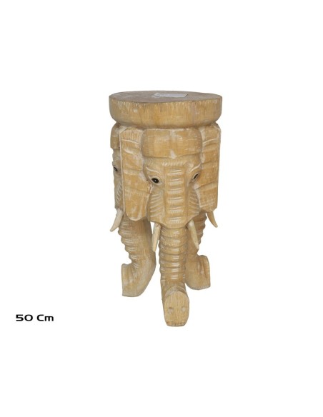 PEDESTAL ELEFANTE 50 CM BLANCO