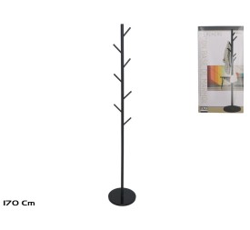 PERCHERO 170 CM BASE MARMOL NEGRO