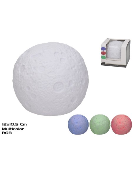 LAMPARA MULTICOLOR LUNA 10.5 CM