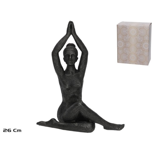 FIGURA YOGA YAMIR 18,5X14,5X26 CM RESINA