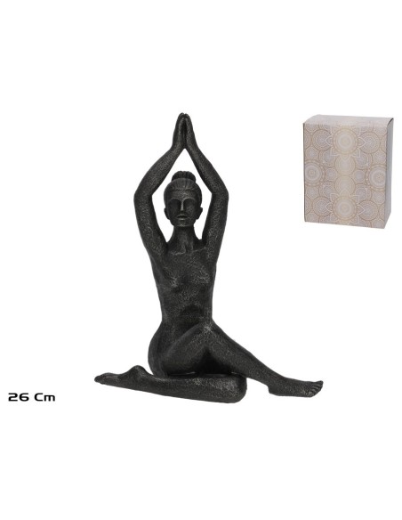 FIGURA YOGA YAMIR 18,5X14,5X26 CM RESINA