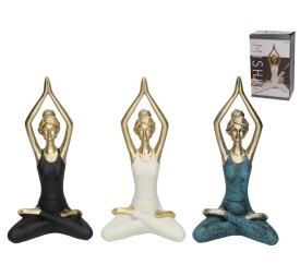 FIGURA YOGA MISHKA 3 SURT 13,5X8,8X27,4 CM RESINA