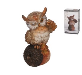 FIGURA BUHO NAVIL 14,5X11X25 CM RESINA