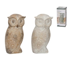 FIGURA BUHO KINARY 2 COL. SURT 19X9.5X9.5 CM RESIN