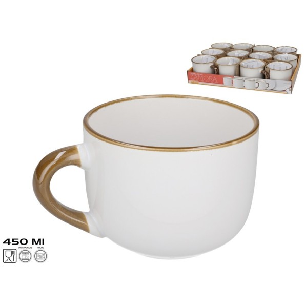 TAZA MUG GRES ZAMORA 450ML