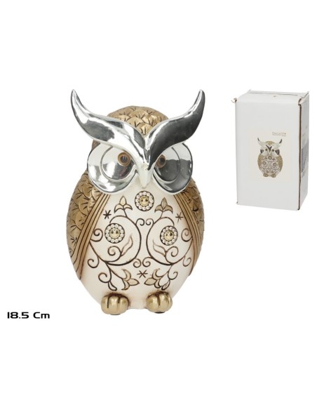 FIGURA BUHO ANJALI 11,5X8X18,5 CM