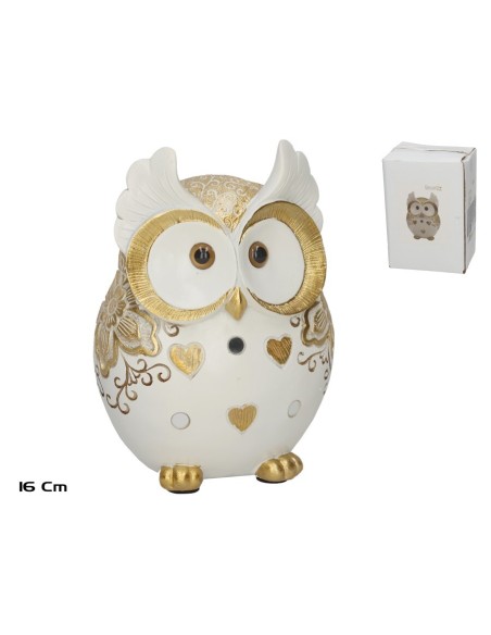 FIGURA BUHO NAVIL 11,5X8X16 CM (6095)