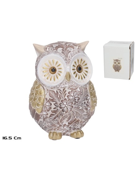 FIGURA BUHO KINARI 12X11X16,5 CM