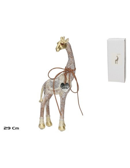 FIGURA JIRAFA KALU 10,5X6X29 CM