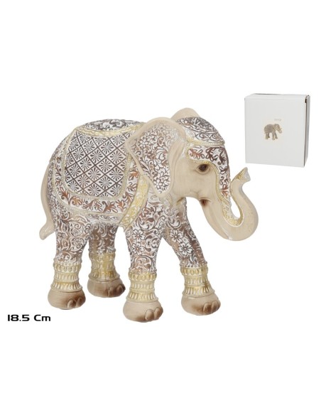 FIGURA ELEFANTE SARAYU 21X9X18,5 CM RESINA