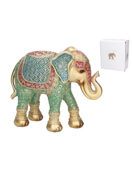 FIGURA ELEFANTE LAKSMI 21X9X18,5 CM RESINA FIGURA ELEFANTE LAKSMI 21X9X18,5 CM RESINA