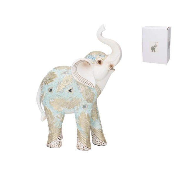 FIGURA ELEFANTE MISHKA 17X9,5X25 CM