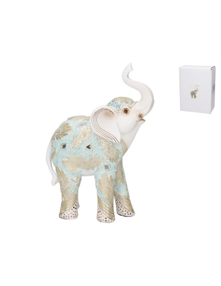 FIGURA ELEFANTE MISHKA 17X9,5X25 CM