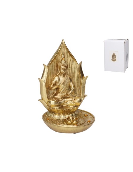 FIGURA BUDA MARALA PORTAINCIENSO 14X14X22 CM