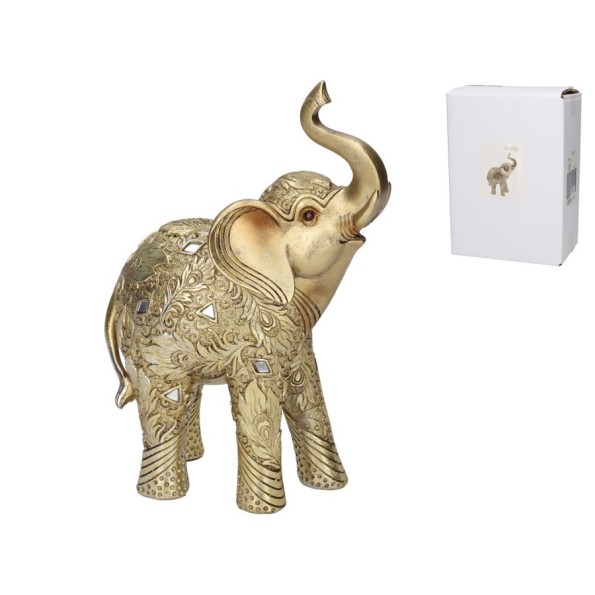 FIGURA ELEFANTE RANI 17X9,5X25 CM