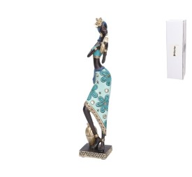 FIGURA MUJER AFRICANA SHANTA 8,5X8X39 CM