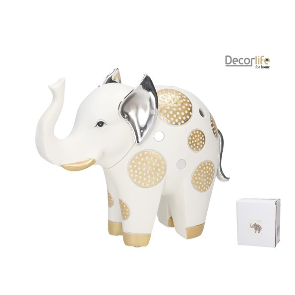 FIGURA ELEFANTE PRIYA 22X9X18 CM