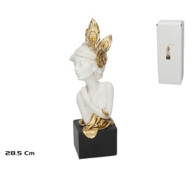 FIGURA DAMA BLANCA DECORACION 10,5X9X28,5 CM