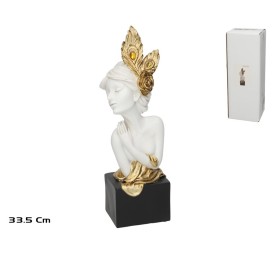 FIGURA DAMA BLANCA DECORACION 12X11X33,5 CM