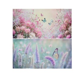 CANVAS ALTO BRILLO 2 SURT FLORES 30X60X1,8 CM