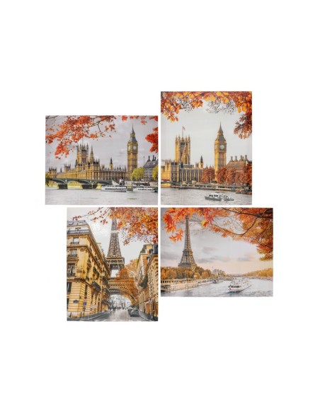 CANVAS ALTO BRILLO PARIS-LONDON 4 SURT 40X50X1,8 C