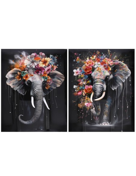 CANVAS ALTO BRILLO ELEFANTE 2 SURT 40X50X1,8 CM