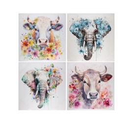 CANVAS ALTO BRILLO ANIMALES 60X60X2,5 CM