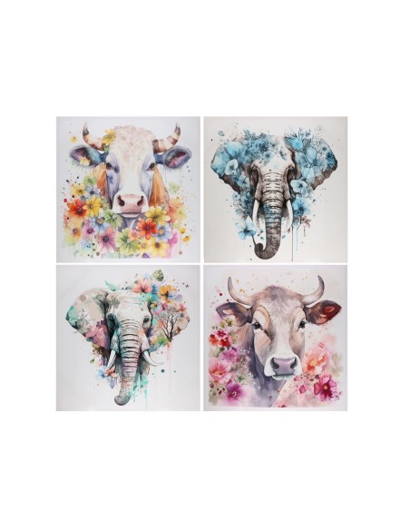 CANVAS ALTO BRILLO ANIMALES 60X60X2,5 CM