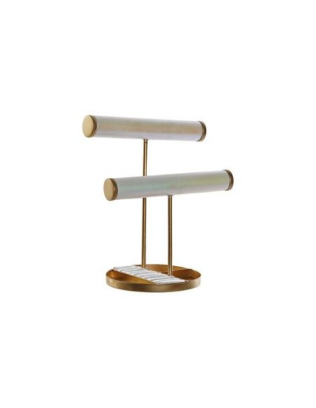 JOYERO METAL VELVET 21X15X25 BLANCO