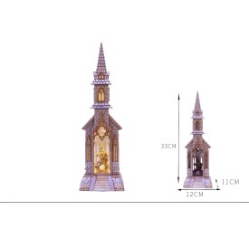 DECORACION IGLESIA NACIMIENTO LED 33CM